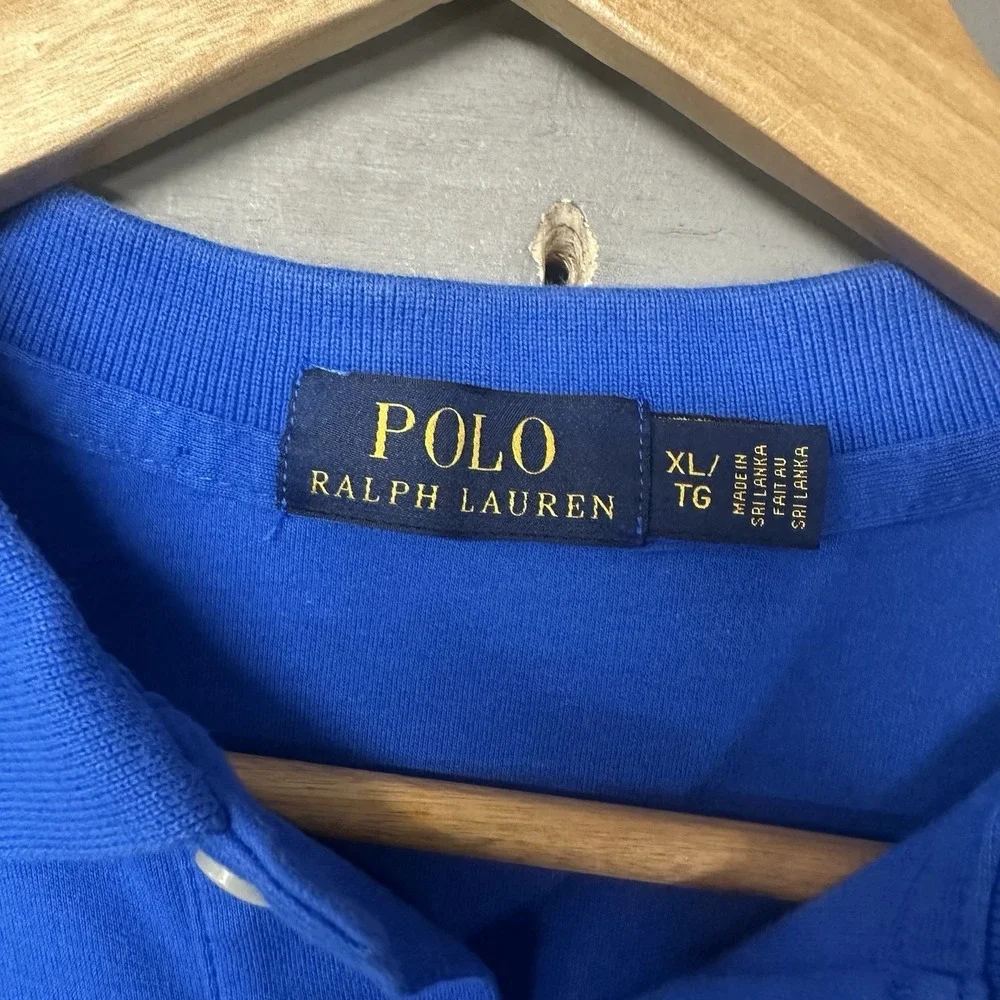 Polo Ralph Lauren Polo Shirt Mens XL Blue Comfort Preppy‎ Preowned